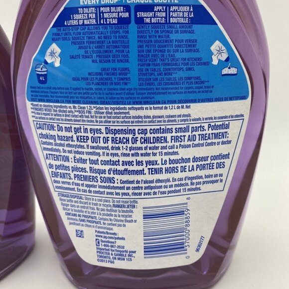 2X New Mr Clean Liquid Muscle Concentrate Multi Purpose Cleaner Dawn 887 ml - Picture 4 of 4